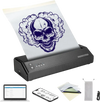 VEVOR Tattoo Stencil Printer, Wireless Bluetooth Tattoo Printer Transfer Stencil Machine with 10Pcs Transfer Paper, Compatible for iOS＆Android Phone, iPad＆PC (with Storage Bag)