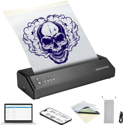 Vevor Tattoo Stencil Printer Wireless Bluetooth Transfer Machine New