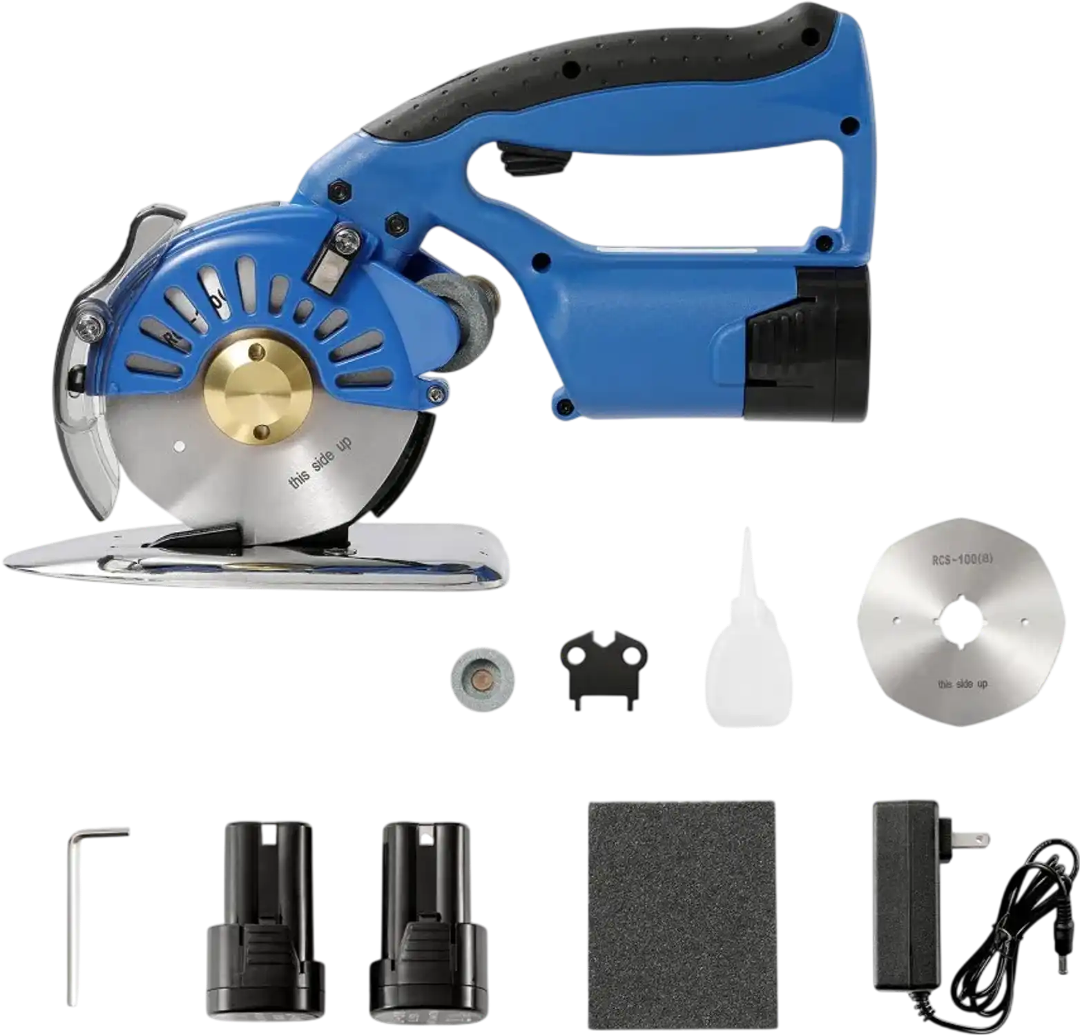 Vevor Fabric Cutter 5-Speed Cordless Electric Rotary Cutting Machine New