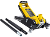 VEVOR Low Profile Floor Jack 2 Ton (4400 lbs) , Heavy Duty Aluminum Hydraulic Racing Floor Jack, Hydraulic Car Jack, Dual Piston Quick Lift Pump, 3.2"-14.6" Height Lifting Range (Yellow)