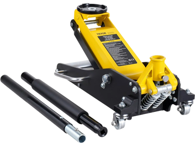 VEVOR Low Profile Floor Jack 2 Ton (4400 lbs) , Heavy Duty Aluminum Hydraulic Racing Floor Jack, Hydraulic Car Jack, Dual Piston Quick Lift Pump, 3.2