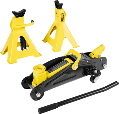 Vevor Floor Jack 2 Ton Low Profile Hydraulic Racing Jack with Stands New
