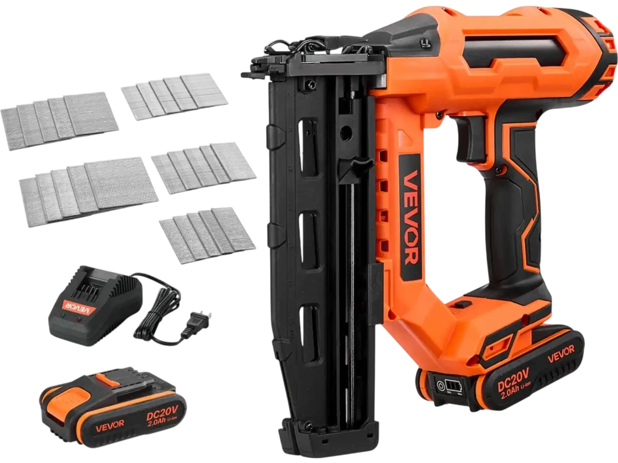 Vevor Finish Nailer Cordless 20V 16GA Straight with Battery, Charger & 1500 Nails New