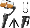 VEVOR Gimbal Stabilizer for Smartphone, 3-Axis Stabilization, Phone Gimbal for Android & iPhone with Face/Object Tracking, Tripod, Portable & Foldable Handheld Phone Stabilizer for Video Recording