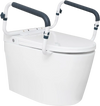 VEVOR Toilet Safety Rail, 300LBS Capacity Toilet Seat Frame, Adjustable Width Fit Most Toilets, Easy Installation, Toilet Handles Grab Bars with Padded Armrests for Handicap, Disabled, Seniors