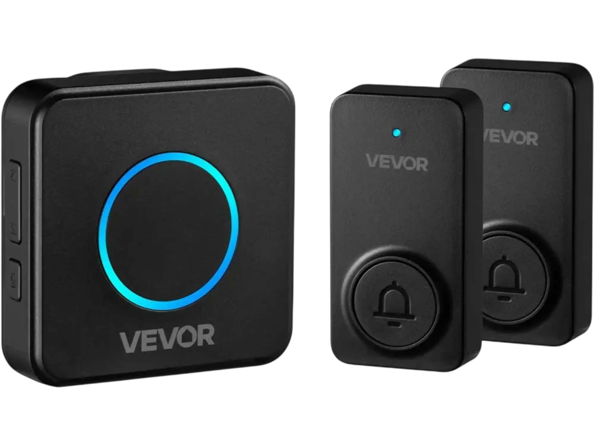 Vevor Wireless Doorbell Kit 1000' IP54 Waterproof Chime 48 Ringtones Black New