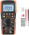 VEVOR Digital Multimeter, 4000-Count TRMS Voltmeter Ohmmeter, 1000V AC/DC Voltage Tester with Switchable Auto/Manual Range for Voltage, Resistance, and Continuity Measurment