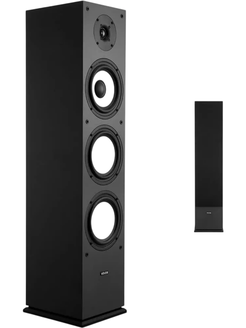 VEVOR Floorstanding Speaker, 2-Way, Floor-Standing Tower Speaker with 1-Inch Tweeter, 6.5-Inch Woofer, 200W Peak Power, 70Hz–20kHz Frequency Response, Durable MDF Enclosure, for Home Audio, Single