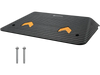 VEVOR Upgraded Rubber Threshold Ramp, 3.5" Rise Door Ramp with 1 Channel, Natural Rubber Car Ramp with Non-Slip Textured Surface, 33069 lbs Load Capacity Curb Ramp for Wheelchair and Scooter