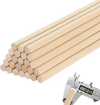VEVOR 25Pcs Wooden Dowel Rods 1/2 x 12 Inch Natural Birch Wood Sticks Dowels, Unfinished Hardwood Sticks for Craft and DIY Projects, One-Piece Cutting & Smooth Surface & Easy to Color and Paint