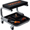 VEVOR Rolling Creeper Garage/Shop Seat, 250 LBS Capacity Padded Rolling Workshop Stool with Tool Tray Storage, Mechanic Stool for Garage, Shop, Auto Repair, Black