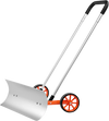 VEVOR Snow Shovel with Wheels, 30 inch Snow Shovel for Driveway, Metal Snow Shovel Pusher for Snow Removal, Heavy Duty Shovel Pusher with Wide Blade and U-shaped Aluminum Alloy Handle