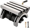 VEVOR Tilting Milling Table 10x7inch Tilting Angle Milling Machine 0-90°Adjustable Swivel Angle Plate with 3 T-slots and an Adjustable Crank Handle Heavy Duty Tilting Milling Machine for Grinding