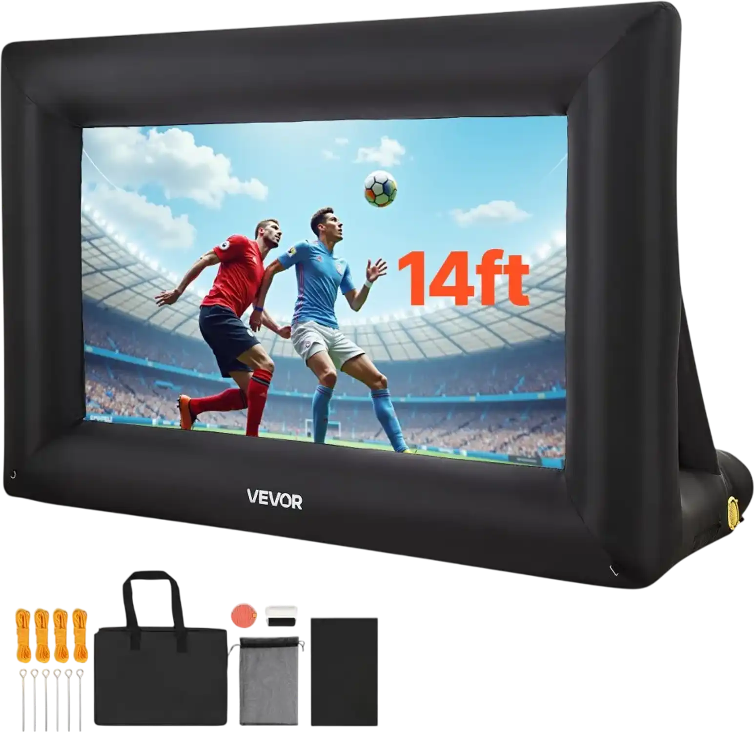 Vevor Inflatable Projector Screen 14' Outdoor Movie Screen with 120W Blower New