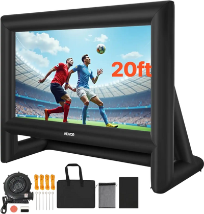 Vevor Inflatable Movie Screen 20' 16:9 Outdoor Projection Screen with Portable Bag New
