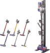 VEVOR Vacuum Stand, Compatible With Dyson V6 V7 V8 V10 V11 V15, Stable Vacuum Stand Holder with 6 Hooks for Dyson DC30 DC31 DC34 DC35 DC58 DC59 DC62 D74 Cordless Upright Vacuum Cleaners & Accessories