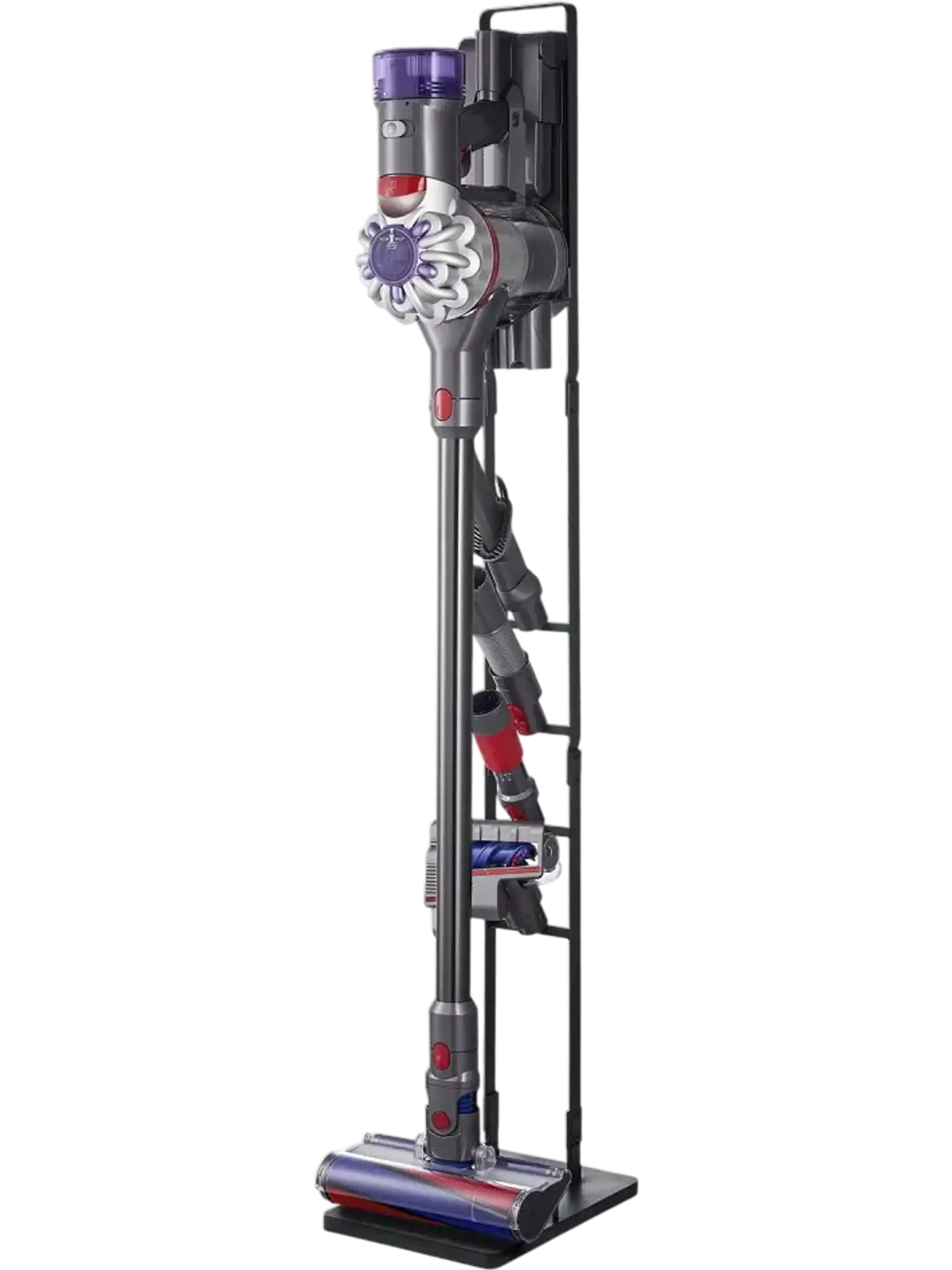 Vevor Vacuum Stand Dyson Compatible 4-Hook Steel Holder 50
