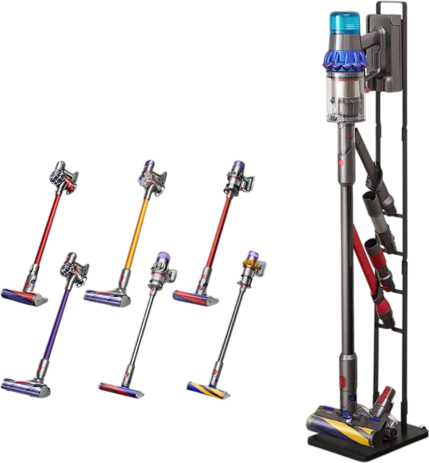 Vevor Vacuum Stand Storage Holder with Wheels for Dyson Multi-Models New