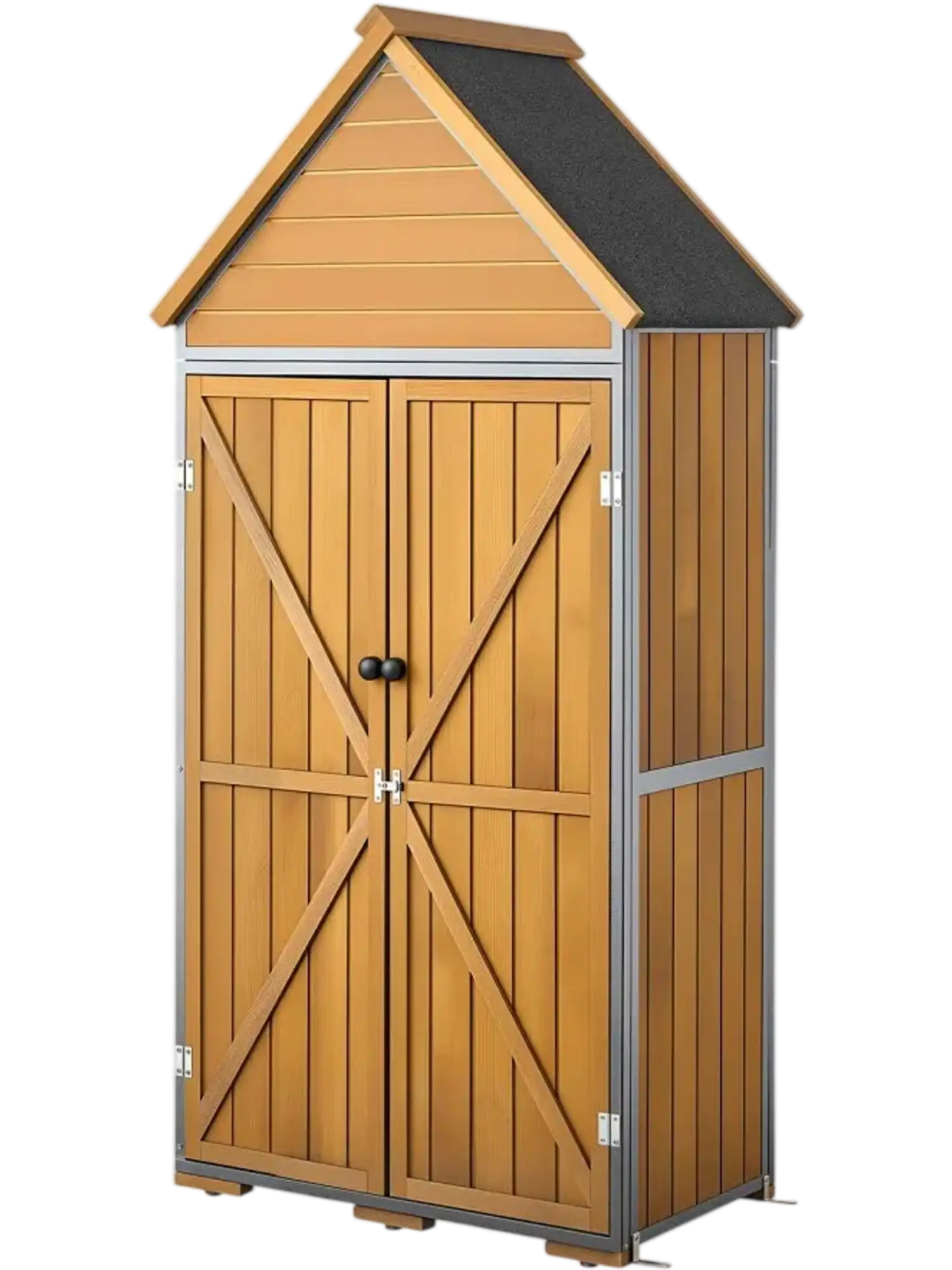Vevor Outdoor Storage Shed Wood & Metal Garden Tool Shed 44.09