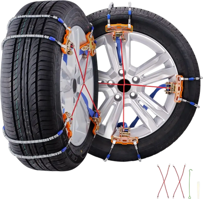 Vevor Snow Chains 8 Piece Tire Traction Chains for 9.2-11.2
