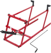 VEVOR Snowmobile Lift Stand with 5.5"-28" Lift Height & Manual Hand Crank, 1000LBS Load Capacity, Heavy-Duty Steel Support, Foldable Snowmobile Lifting Stand for Easy Track Maintenance & Parts Repair