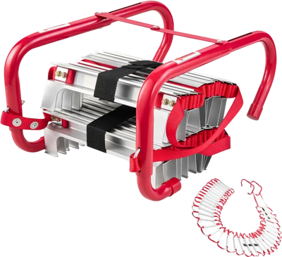 Vevor Fire Escape Ladder 50' 5-6 Story Retractable Emergency Safety New