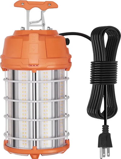 VEVOR LED Portable Work Lamp, 150W, 20000lm, 5000K Durable & Water-Resistant, Linkable up to 6 Units, Ceiling or Stand Job Site Illumination for Both Indoor & Outdoor Use