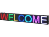 VEVOR LED Message Board, P10 Full Color Scrolling Display, Customizable Text and Animation via WIFI or USB, Ideal for Retail, Parties, and Bars, 52"x8"