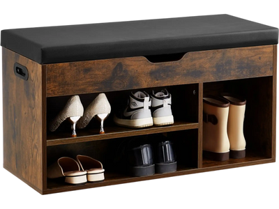 Vevor Shoe Bench Entryway Storage Bench with Cushion 31.7