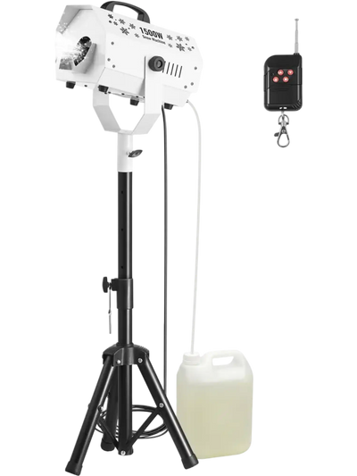 Vevor Snow Machine Adjustable Stand 1500W Fake Snow Maker New