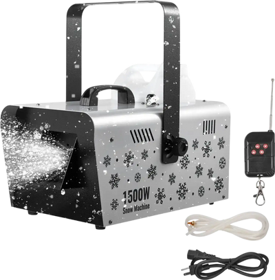 Vevor Snow Machine 1500W Handheld Hanging Wireless Remote Snow Maker New