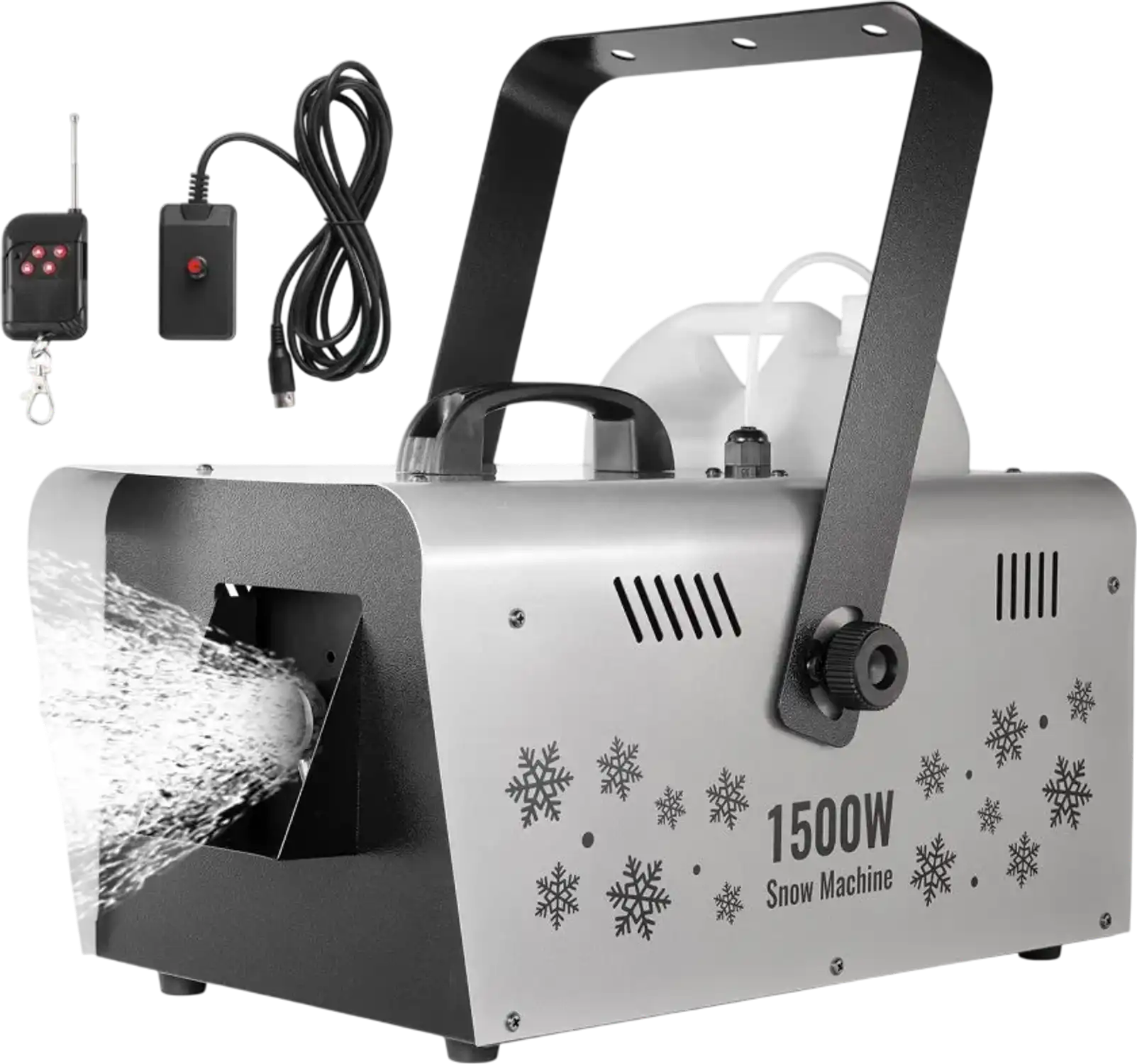 Vevor Snow Machine 1500W 5L Wireless Remote Handheld Hanging New