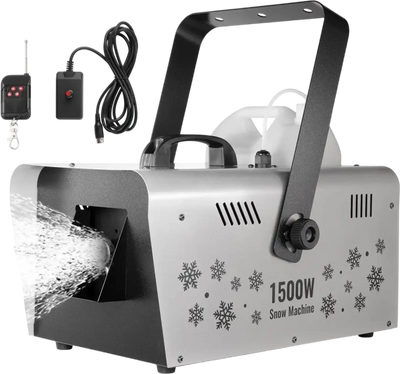 Vevor Snow Machine 1500W 5L Wireless Remote Handheld Hanging New