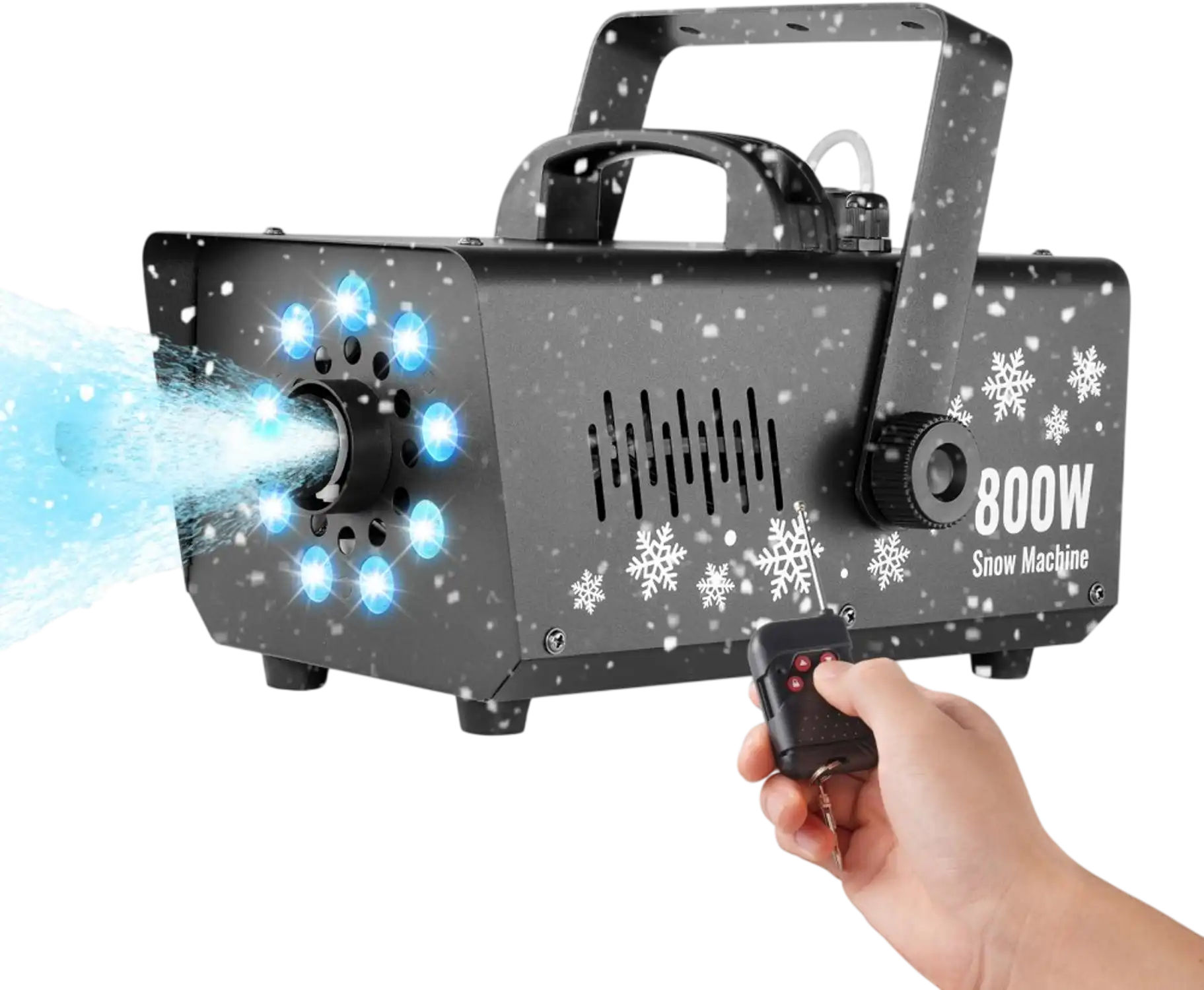 Vevor Snow Machine 800W LED Snow Maker with Remote Control New