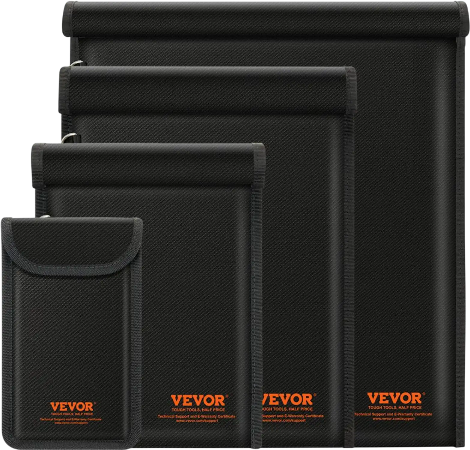 Vevor Faraday Bag 4-Pack Signal Blocking Pouch Set New
