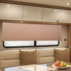 VEVOR RV Blinds, 62 in x 32 in, RV Pleated Shades, Polyester Fabric, Easy to Clean and Install, Privacy Protection and Sunlight Blocking, for Camper, Travel Trailer, Motorhome Window, Cappuccino
