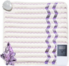 VEVOR Far Infrared Heating Pad, Amethyst Gemstones Heating Mat with Negative Ions, 103-159℉ Hot Gemstone Therapy Mat with 0-12 Hours Timer for Back Hip Pain Relief (18 x 18-inch)