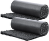 VEVOR Rubber Mulch for Landscaping, 2 Rolls Recycled Rubber Mulch Mat 96 x 22 in, Permanent Rubber Pathway, Natural-Looking Black Mulch Garden Edging for Plants, Vegetables & Flower Garden Barrier