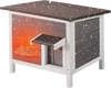 VEVOR Outdoor Cat House Weatherproof, Feral Cat Shelter for Multiple Cats, Outdoor Wooden Cat Rabbit House with All-Round Foam Insulated, Open Roof, PVC Door Flaps, 24"L x 20"W x 21"H