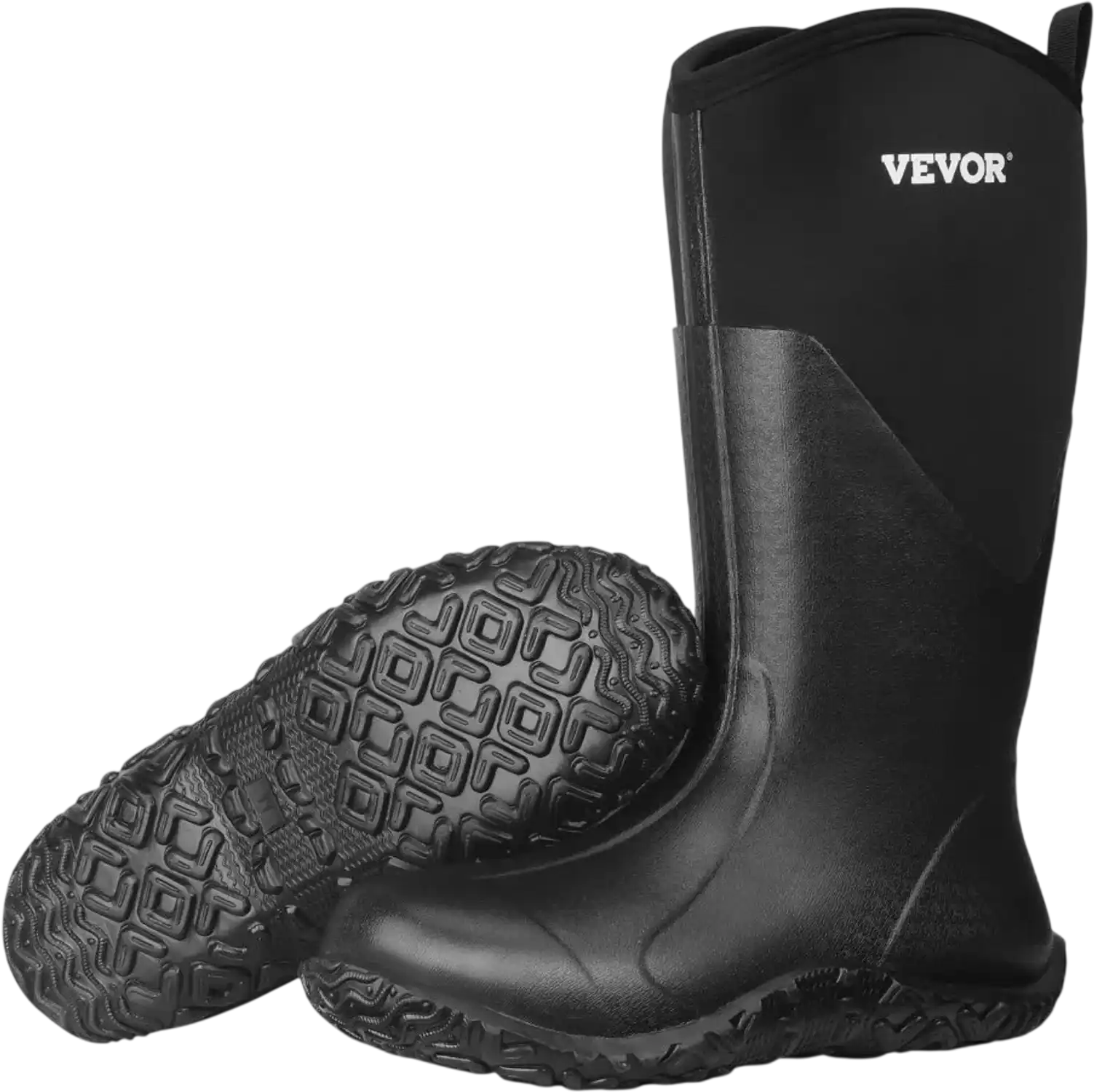Vevor Rubber Boots Men's Waterproof Anti-Slip Insulated Work Boots Size 9 US New