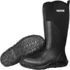 VEVOR Men's Rubber Boots, Protective Footwear, Waterproof Anti Slip Hunting Boots, Gardening Insulated Mud Boots, Protective Footwear, Lightweight & Durable, for Manufacturing, Farming, Size 9 US