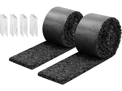 Vevor Rubber Mulch Mat Roll 2 Rolls 120 x 4.5