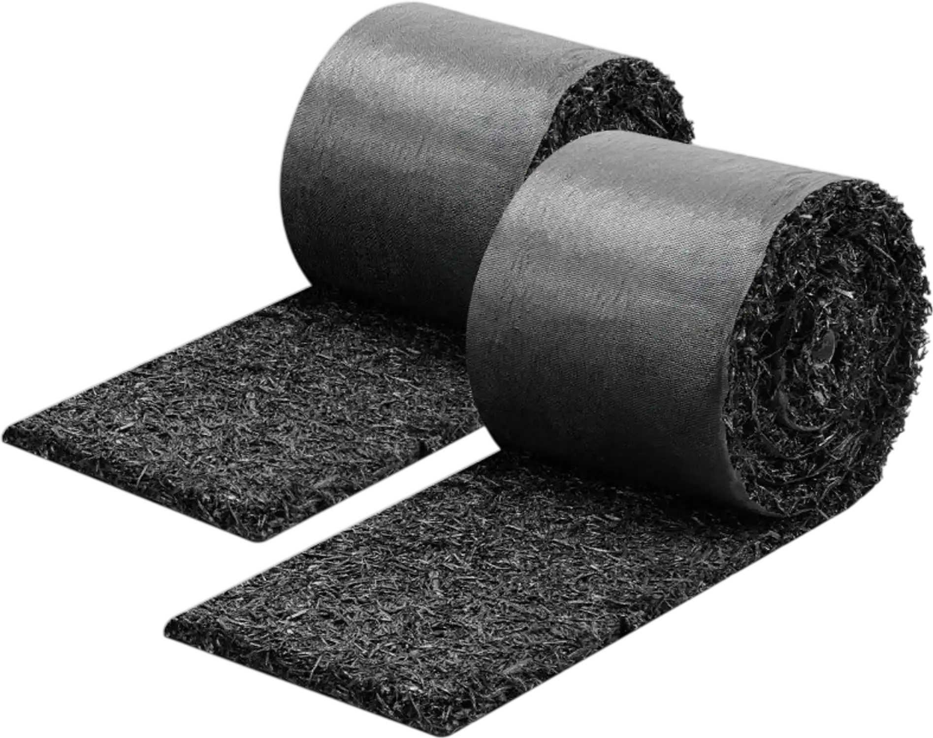 Vevor Rubber Mulch Mat Roll Recycled Garden Edging Border 2 Rolls 140 x 5.5
