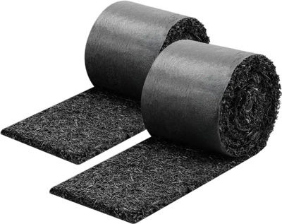 Vevor Rubber Mulch Mat Roll Recycled Garden Edging Border 2 Rolls 140 x 5.5
