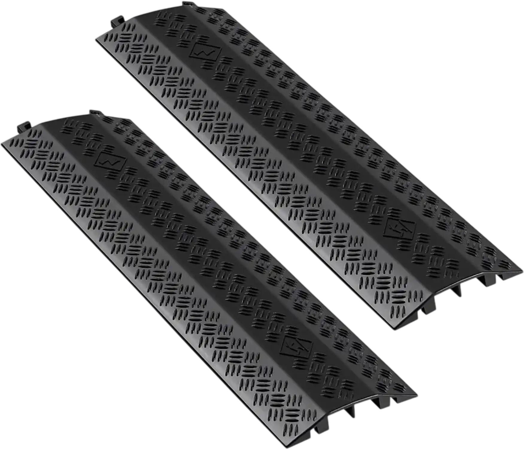 Vevor Cable Cover Heavy Duty Drop Over Floor Cord Protector Ramp 17,500 lbs 2-Pack New