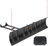 VEVOR Snow Plow Kit 43 in/72 in Width Adjustable Universal Plow Attachment, for Most ATVs and UTVs, Height & Left-Right Adjustable, 3 Mount Options, Steel ATV Scrape Blade, Efficient Snows Clearing