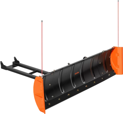 Vevor Snow Plow Kit Adjustable ATV UTV Scrape Blade with Side Wings 43