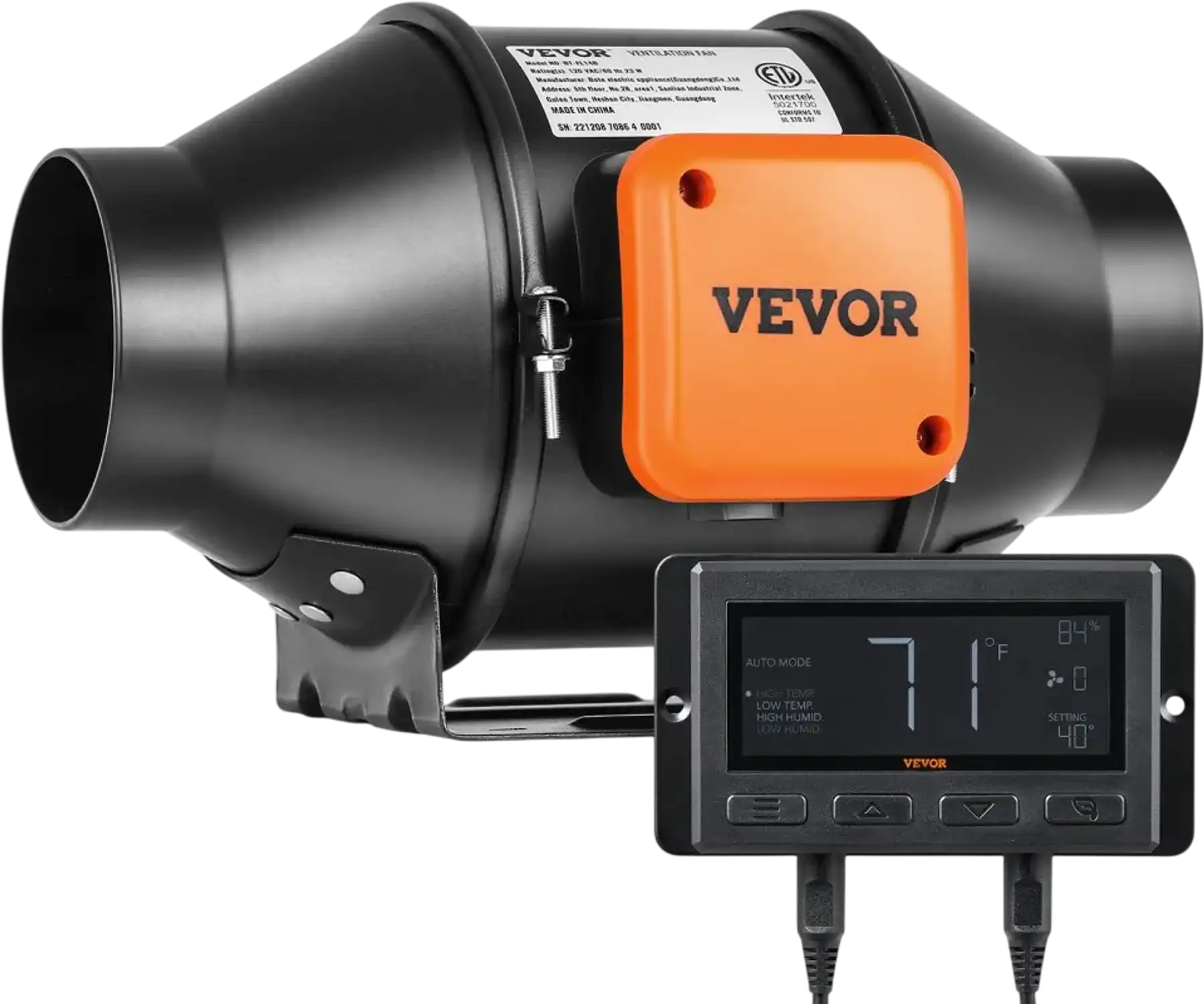 Vevor Inline Duct Fan 4