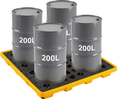 Vevor Spill Containment Pallet 4 Drum Low Profile Modular Platform 31 gal Sump 51.4