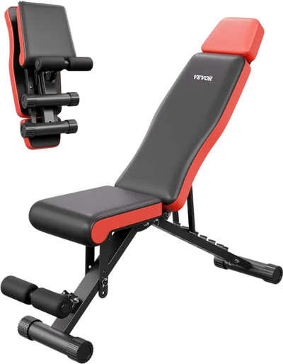 Vevor Weight Bench Adjustable Foldable Home Gym Strength Training Bench New